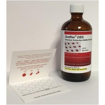 Graphene Oxide Dried Blood Spot Extraction Buffer Solution