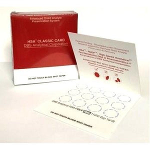 Blood Spotting Card, HSA-FMDP, Red, 12 Position 50/Pack